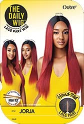 Outre The Daily Wig Synthetic Hair Lace Part Wig JORJA (1, Jet Black)