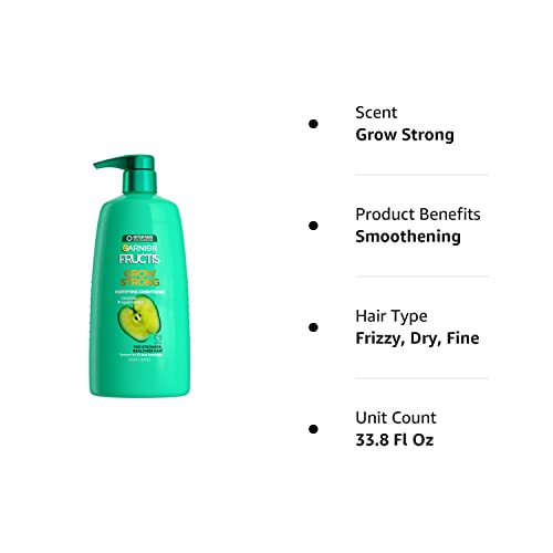 Garnier Fructis Grow Strong Conditioner, 33.8 Fl Oz, 1 Count (Packaging May Vary)