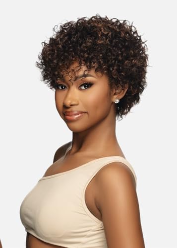 Vivica A. Fox Hair Collection BELINDA, Pure Comfort Cap, Natural Brazilian Remi Human Hair Wig (51 Light Gray)