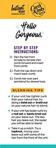Sensationnel CKCO HalfWig - synthetic Instant weave half wig - Curls Kinks and Co RAIN MAKER (1B OFFBLACK)