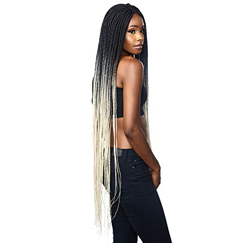 Sensationnel Cloud 9 Swiss Lace Wig 4X4 Lace Parting Box Braid 50" (T1B/613)
