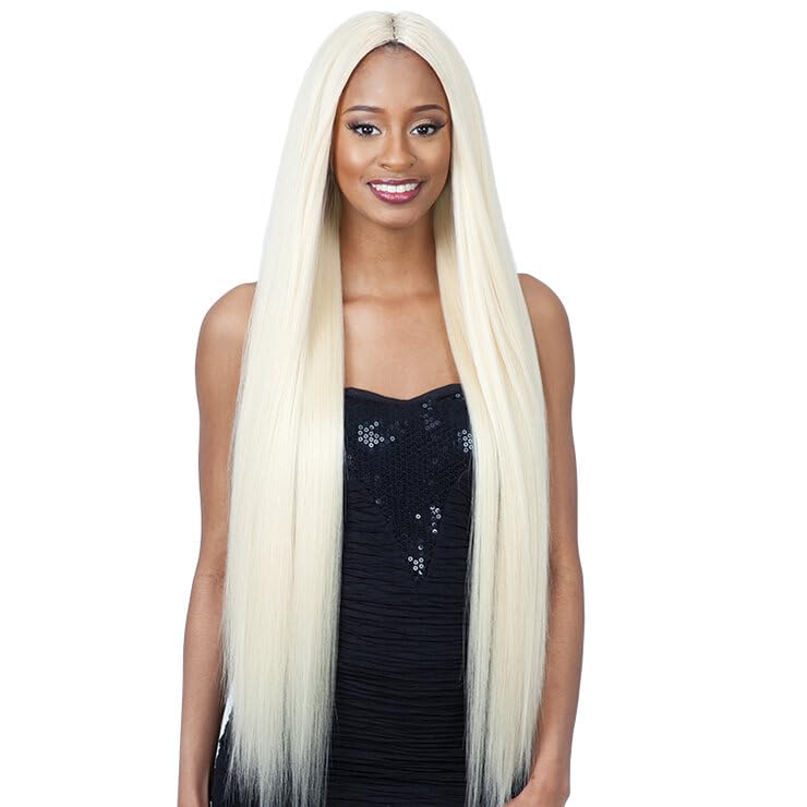 Organique Mastermix STRAIGHT 30" - Shake-N-Go Synthetic Bundle Weave (1Pack, 1B OFF BLACK)