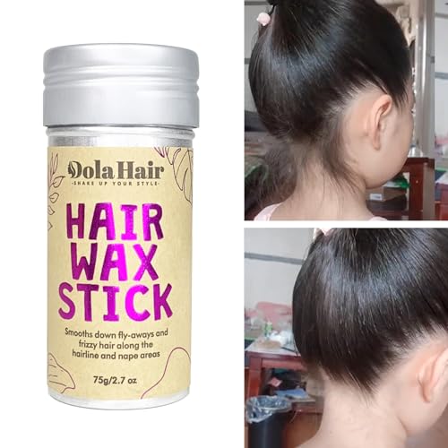 Dolahair Hair Wax Stick - Flyaway Control and Styling Pomade for Kids, Women, and Men - Hair Bun Maker and Accessories