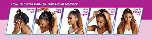 Sensationnel Instant Updown Halfwig Pony - Iud 2 4 Style in 1 Half Wig And Pony Drawstring (1B OFFBLACK)