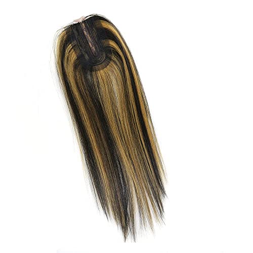 X-TRESS Highlight Balayage Synthetic Hair Bundles with Closure Yaki Straight Weft Weave Ombre Honey Blonde Swiss Lace Hair Extension Heat Friendly