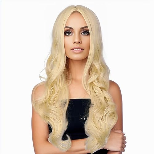 Ombre Blonde Wig Long Curly Hd Lace Front Wigs Human Hair,Body Wave Wig White Human Hair Wig Natural Wig Party Wigs