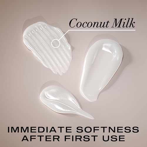 OGX Nourishing + Coconut Milk Conditioner, Hydrating & Restoring Conditioner Moisturizes for Soft Hair After the First Use, Paraben-Free, Sulfate-Free Surfactants, 25.4 fl. oz