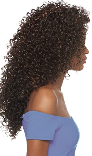 Outre DOMINICAN CURLY BUNDLE HAIR (1B Off Black) Batik Quick Weave Synthetic Half Wig