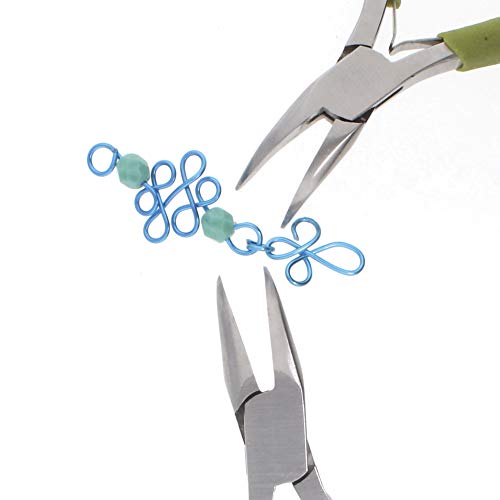 The Beadsmith, Wig Jig, Wig-A-Ma-Jig Deluxe, 4.5 x 5.5 inch square jig, includes 30 metal pegs, tool for making wire findings, components and jewelry designs