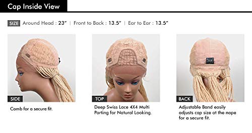 Sensationnel Cloud 9 Swiss Lace Wig 4X4 Lace Parting Box Braid 50" (T1B/613)