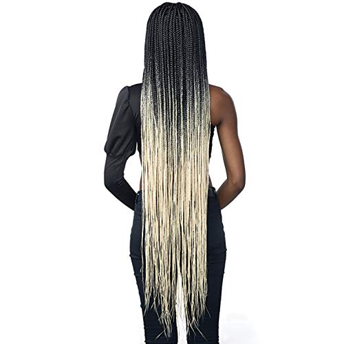 Sensationnel Cloud 9 Swiss Lace Wig 4X4 Lace Parting Box Braid 50" (T1B/613)