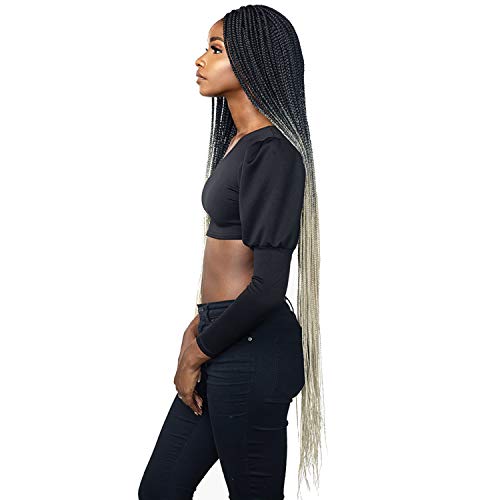 Sensationnel Cloud 9 Swiss Lace Wig 4X4 Lace Parting Box Braid 50" (T1B/613)