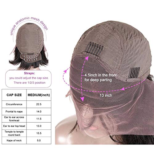 Rapidsflow® 100% Human Hair Swiss Full Lace Wig For Women Remy Human Hair Straight 150% Density Full Lace Wigs for Black Women(30 inch)(Free 2 Wig Cap + Carry Pouch)