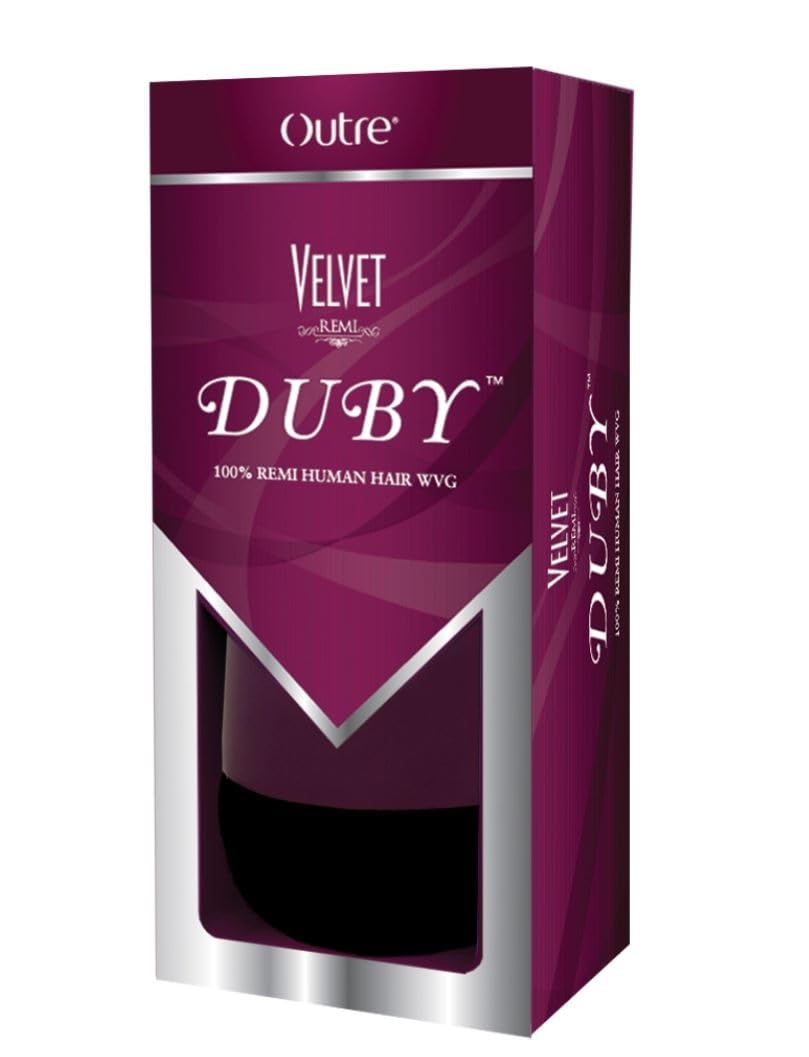 Outre Velvet Duby 8" Remi Human Hair Weave (OFF BLACK 1B)