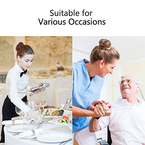 Zonon Bun Hair Nets Invisible Elastic Edge Mesh and U Shaped Pins Set, 50Pcs Individual Package Invisible Hair Nets, 40Pcs U Shaped Pins for Ballet Bun, Sleeping, Women and Wig (Light Linen)