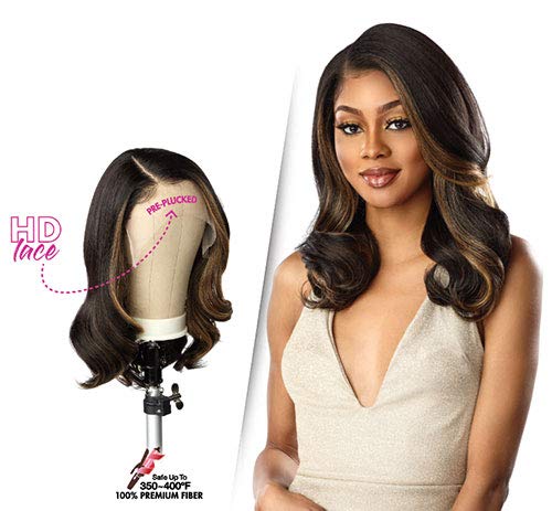Sensationnel butta lace HD Lace Pre Plucked Virtually Undetectable Wider Parting Ear To Ear Lace BUTTA UNIT 13 (BALAYAGEGOLD)