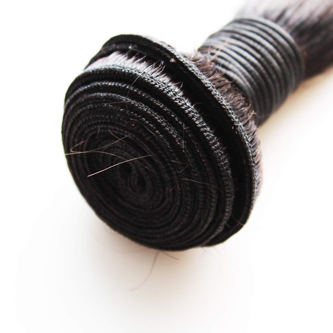 RN BEAUTY Brazilian Straight Virgin Hair 4 Bundles Deals Mink Unprocessed Remy Hair Good Cheap Weave Wefts Human Hair Extensions 50g/Piece 200Gram Natural Black Color 10 10 10 10 Inches