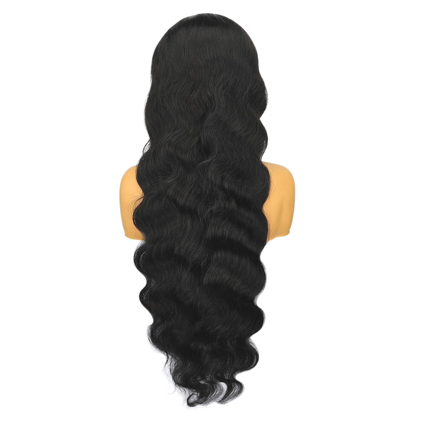Bwoogre 13x4 Body Wave Lace Front Wigs Human Hair Pre Plucked 24 Inch 180% Density HD Lace Front Wigs for Women Body Wave Wigs Natural Black Unprocessed Brazilian Virgin Human Hair with Baby Hair