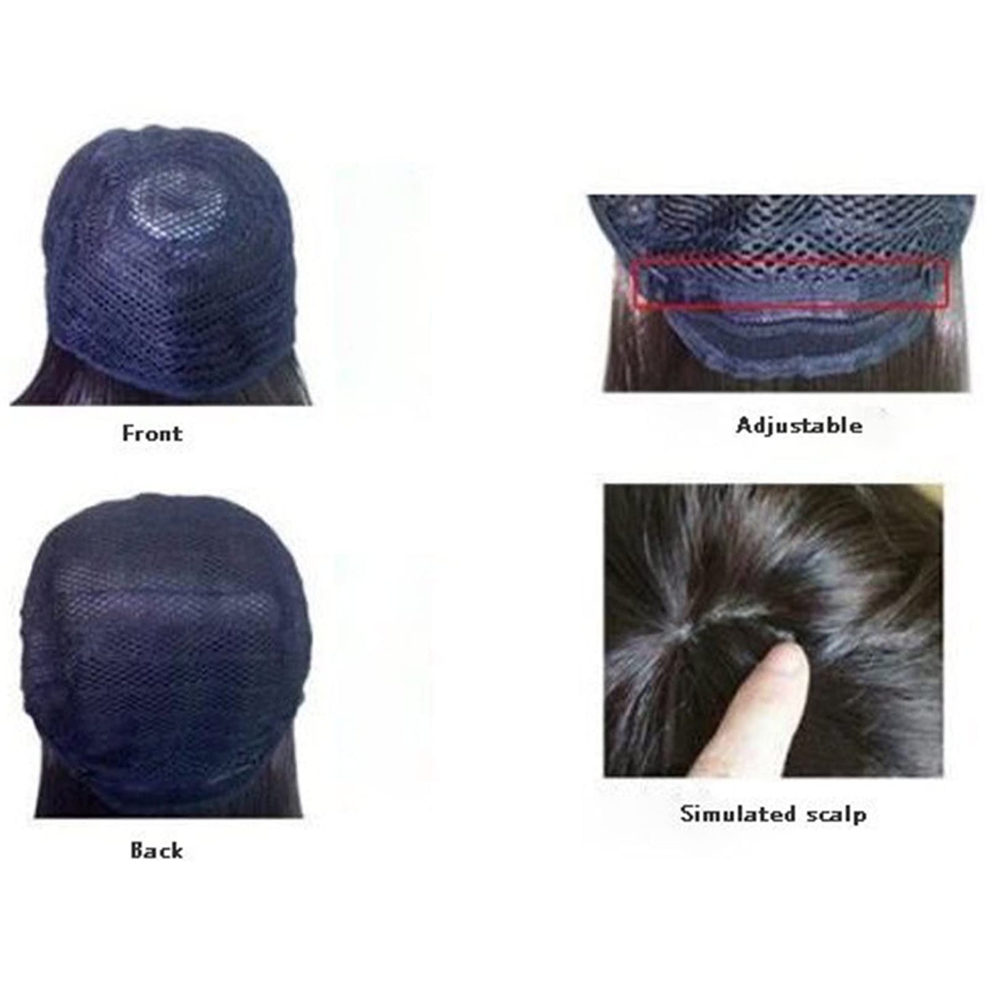 HMDABD Loose Wave Closure Outdoor Women's Natural Body Wave Hair Synthetic High Density Heat Wig Deep Wave Wigs for Women Synthetic(Black