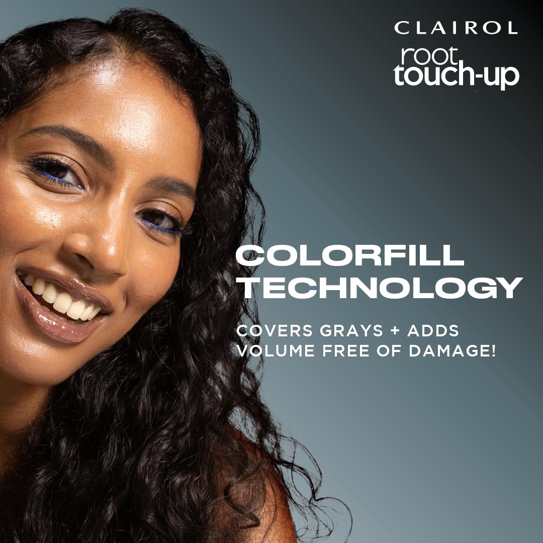 Clairol Root Touch-Up Color + Volume 2-in-1 Temporary Spray, Black Hair Color, Pack of 1
