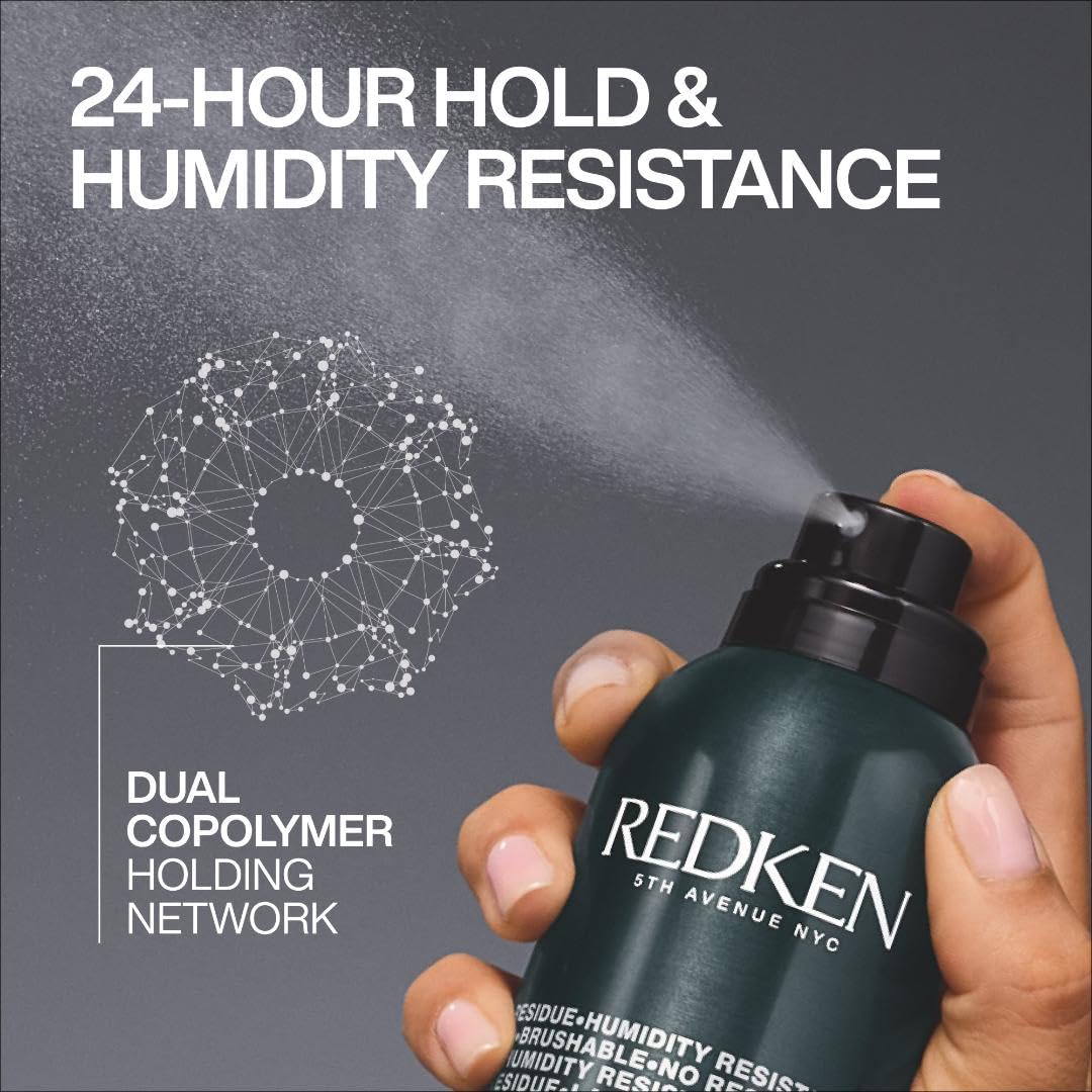 Redken Control Hairspray 28 | Extra High-Hold Hair Spray | Flake-Free, Quick-Drying Finish | Long-Lasting Frizz Protection | Humidity Resistance | 24 Hour Style Control | For All Hair Types | 10.5 Oz