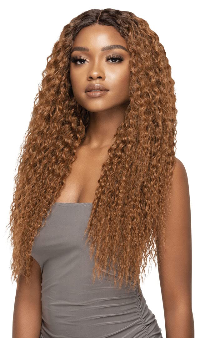 Outre Purple Pack Brazilian Bundle Long Length Wet & Wavy Style Human Hair Blend Weaves - WET & WAVY SUPER CURL 18" 20" 22" (NA)