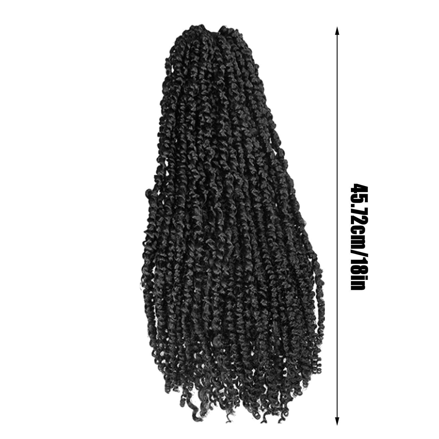 Hair Cutting compatible with Machine 1 Pack Passion Crochet Hair 18 Inch Pre Short Crochet Passion Hair Pre Looped Passion Crochet Braids Bohemian Crochet Hair 1 Pack Contains (Black, One Size)