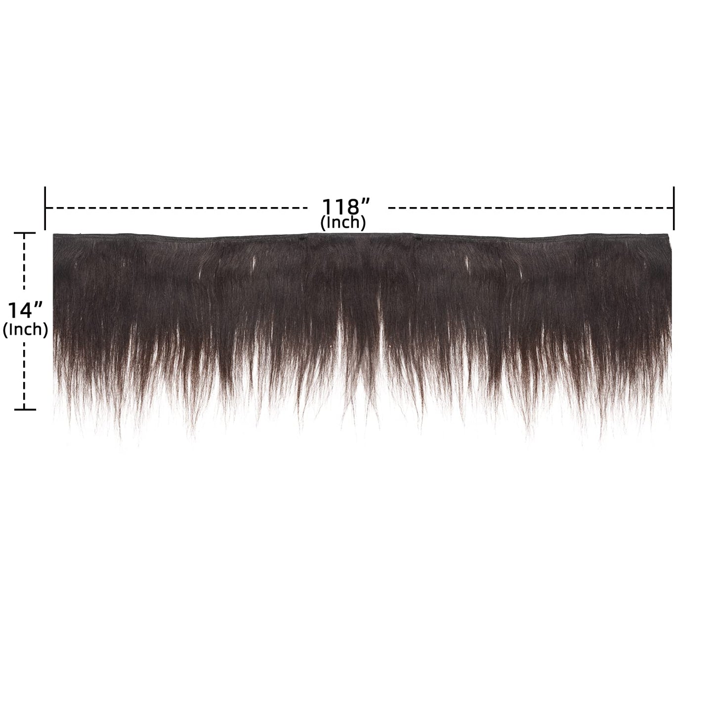 New Remy Yaky-Remy Blue 100% VIRGIN Human Hair Weave- Shed Free&Tangle Free (#1B, 14“ packs of 2)