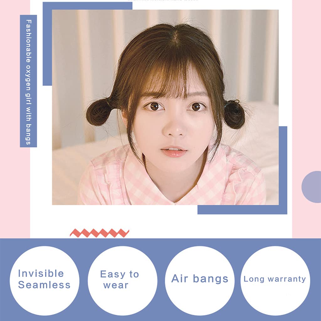 Air Bangs Clip In Bangs Fringe Hair Extension Women Clip In Hair Clip Extension Hair Accessories Fake Hair Easy To Wear