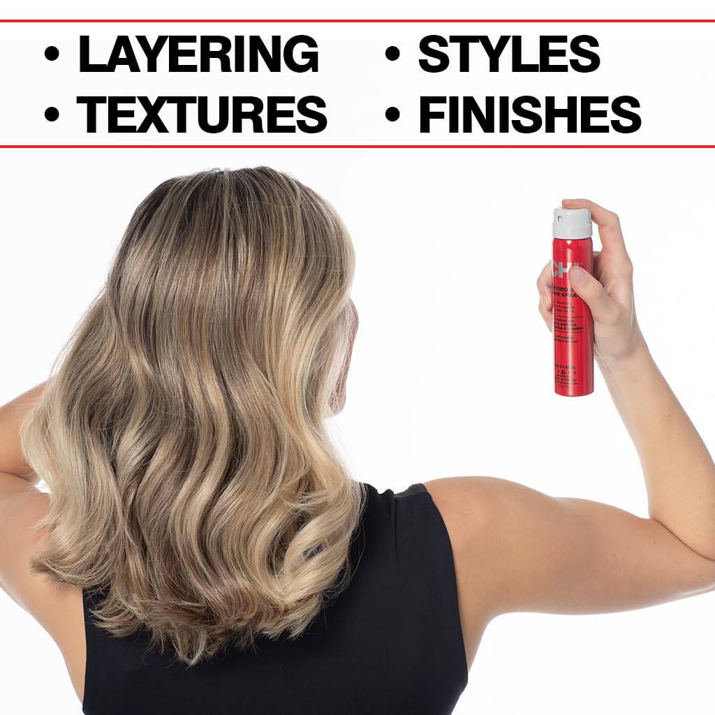 CHI Enviro 54 Hairspray, Firm Hold, Lightweight Spray to Finish & Secure Hairstyles, Sulfate & Paraben-Free, 2.6 Oz