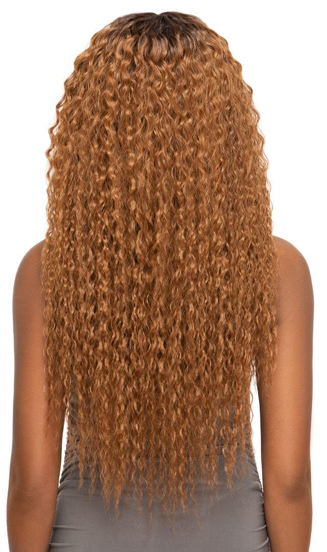 Outre Purple Pack Brazilian Bundle Long Length Wet & Wavy Style Human Hair Blend Weaves - WET & WAVY SUPER CURL 18" 20" 22" (NA)