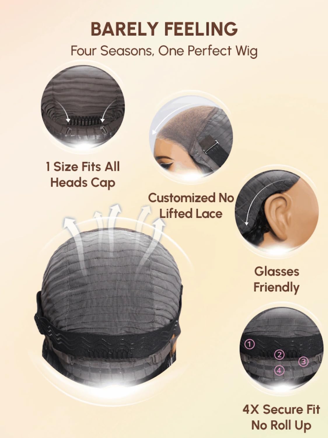KLAIYI Bye Bye Knots Glueless Wig Ombre Brown with Blonde Bob Straight Precut 7x5Lace Front Human Hair Wig with Dark Roots Pre Plucked Bleached Blunt Cut Balayage Highlight Ready to Wear and Go 14Inch