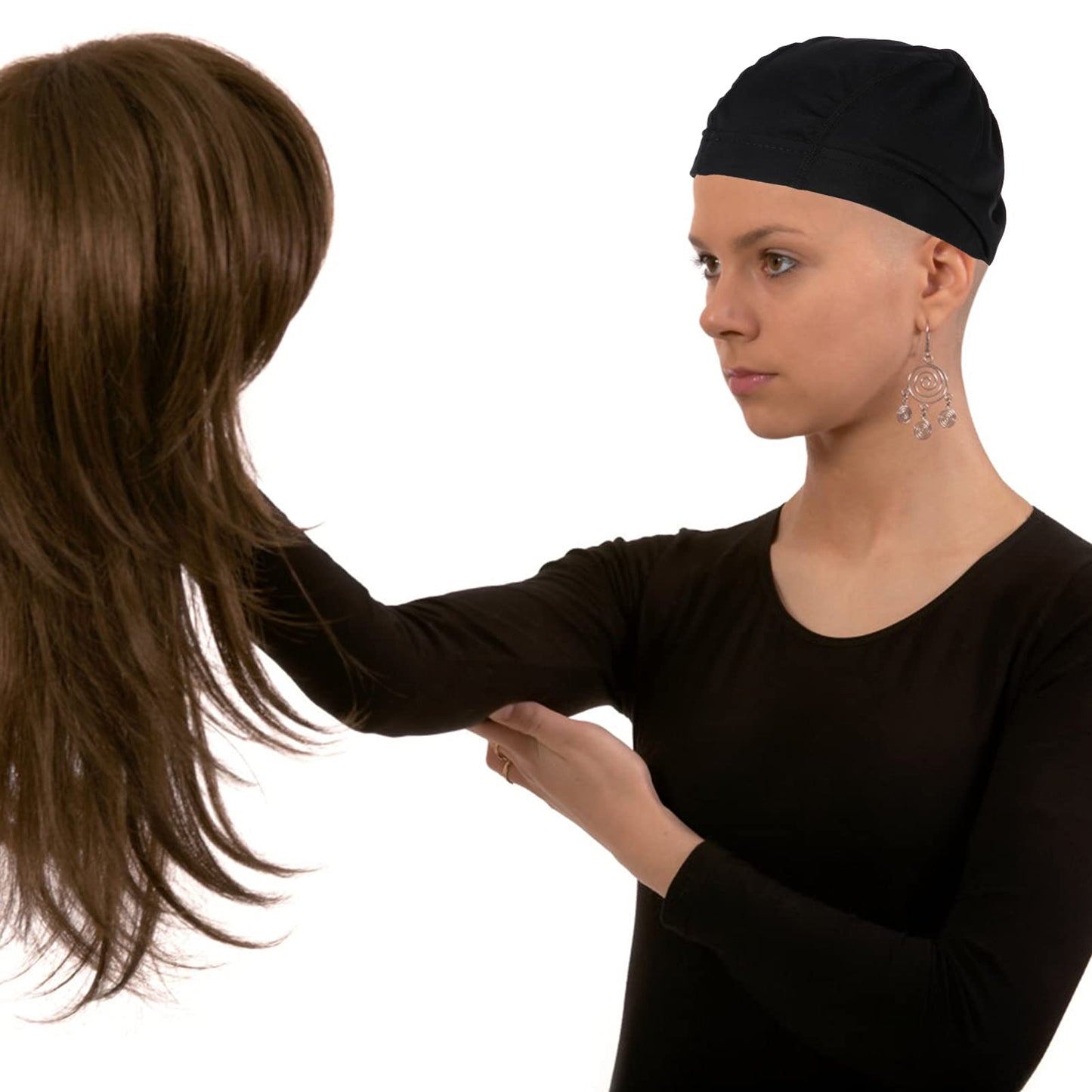 3pcs U-shaped Hair Care Hair Net Satin Wig Cap Elastic Wig Cap Wig Making Accessories Mesh Weave Cap Dome Wig Caps Breathable Net Wig Caps Net Cap Multifunction Lace Tool