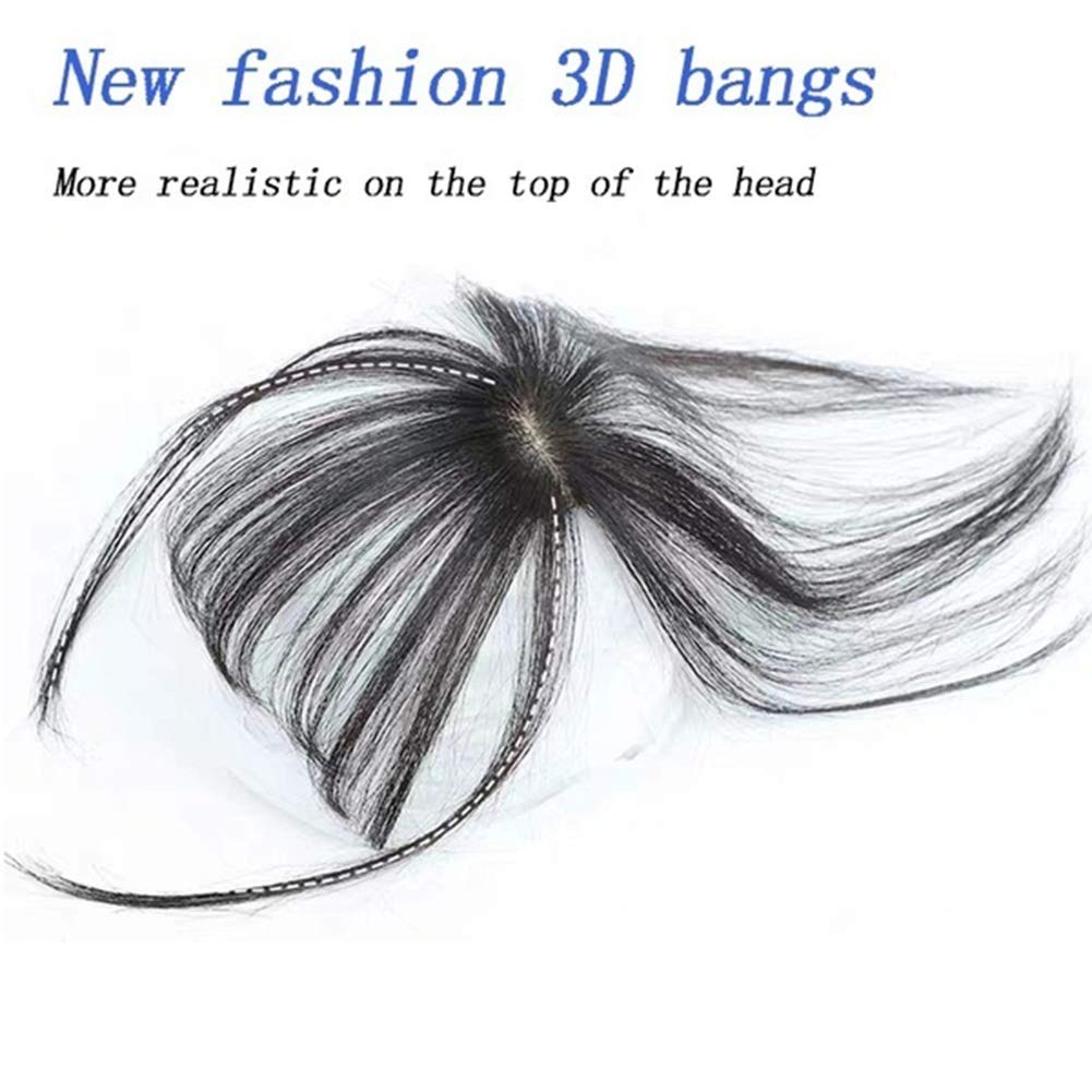NarutoSak Fake Fringe,Fashion 3D Air Fringe Ultra-Thin Seamless Fake Bang Wig Hair Extension Hairpiece Light Brown