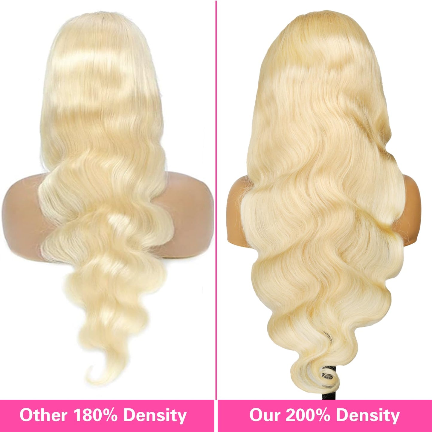 Resore 613 13x6 Lace Front Wig Human Hair 200 Density Body Wave Blonde Lace Front Wigs Human Hair 28 Inch Full & Thick 613 HD Lace Frontal Wig Pre Plucked with Baby Hair for Women.