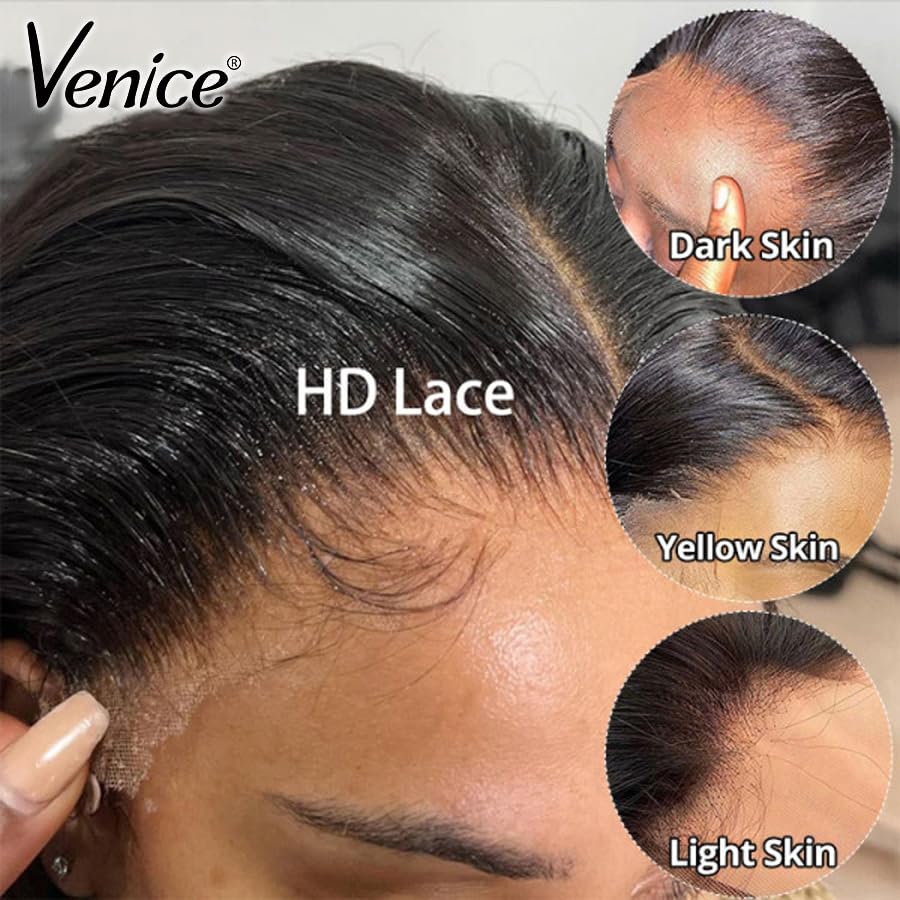 Elva Hair Real HD Lace Wig Wear Go Glueless Curly Human Hair Wigs HD Lace Frontal Wig PrePlucked Byebye Knots with Baby Hair (9x6 Real HD Lace 180% Density, 26 inch)