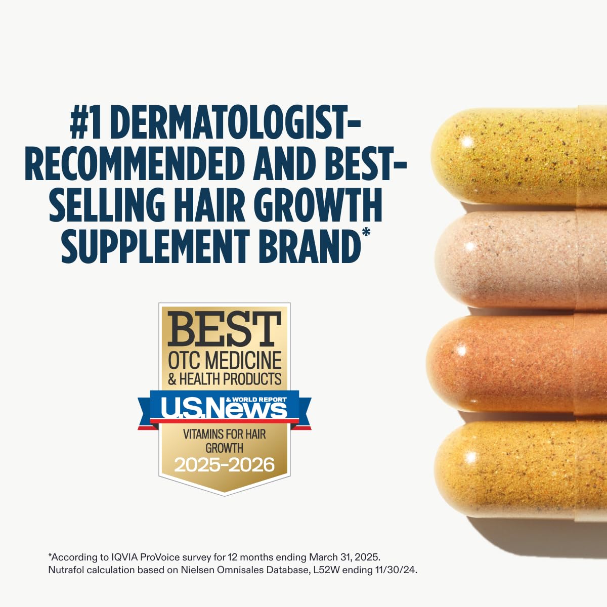 Nutrafol Men's Hair Growth Supplements, Clinically Tested for Visibly Thicker Hair and Scalp Coverage, Dermatologist Recommended - 1 Month Supply