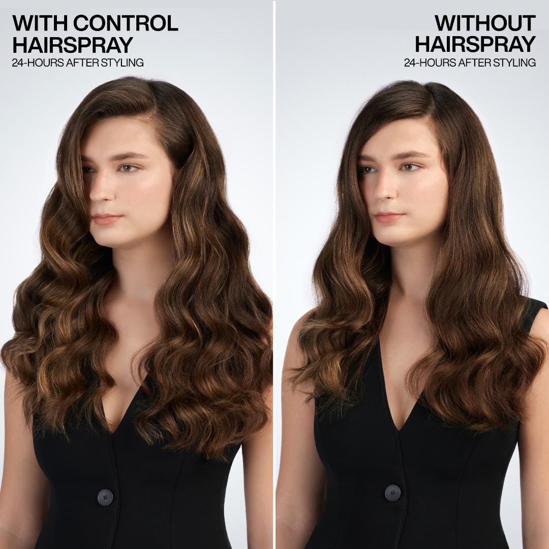 Redken Control Hairspray 28 | Extra High-Hold Hair Spray | Flake-Free, Quick-Drying Finish | Long-Lasting Frizz Protection | Humidity Resistance | 24 Hour Style Control | For All Hair Types | 10.5 Oz