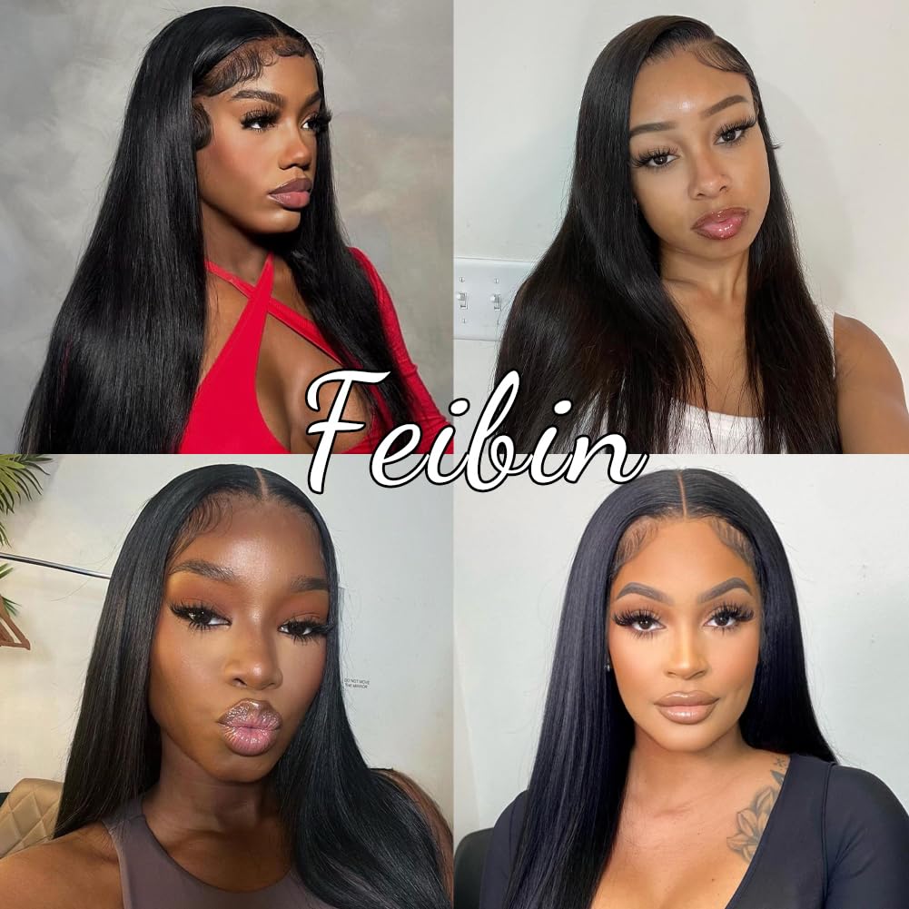 Straight Lace Closure Human Hair 4x4 Free Part Lace Closure 100% Unprocessed Brazilian Virgin Human Hair Extensions 150% Density 12 Inch Lace Closure Pre Plucked Natural Black