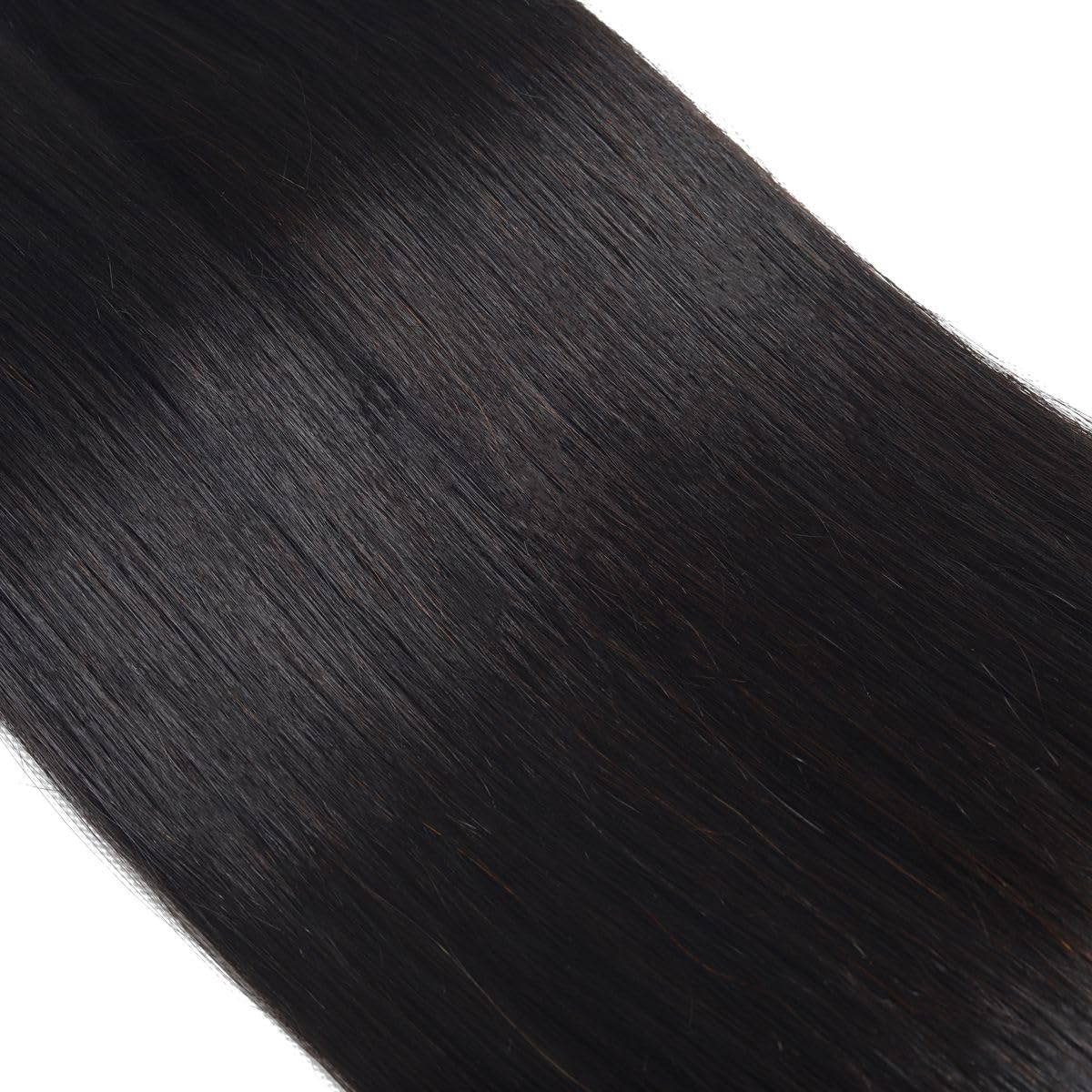Vanlov 16A Human Hair Bundles Straight Hair 3 Bundles 14 16 18 Inch 100% Unprocessed Brazilian Remy Hair Natural Black Bundles