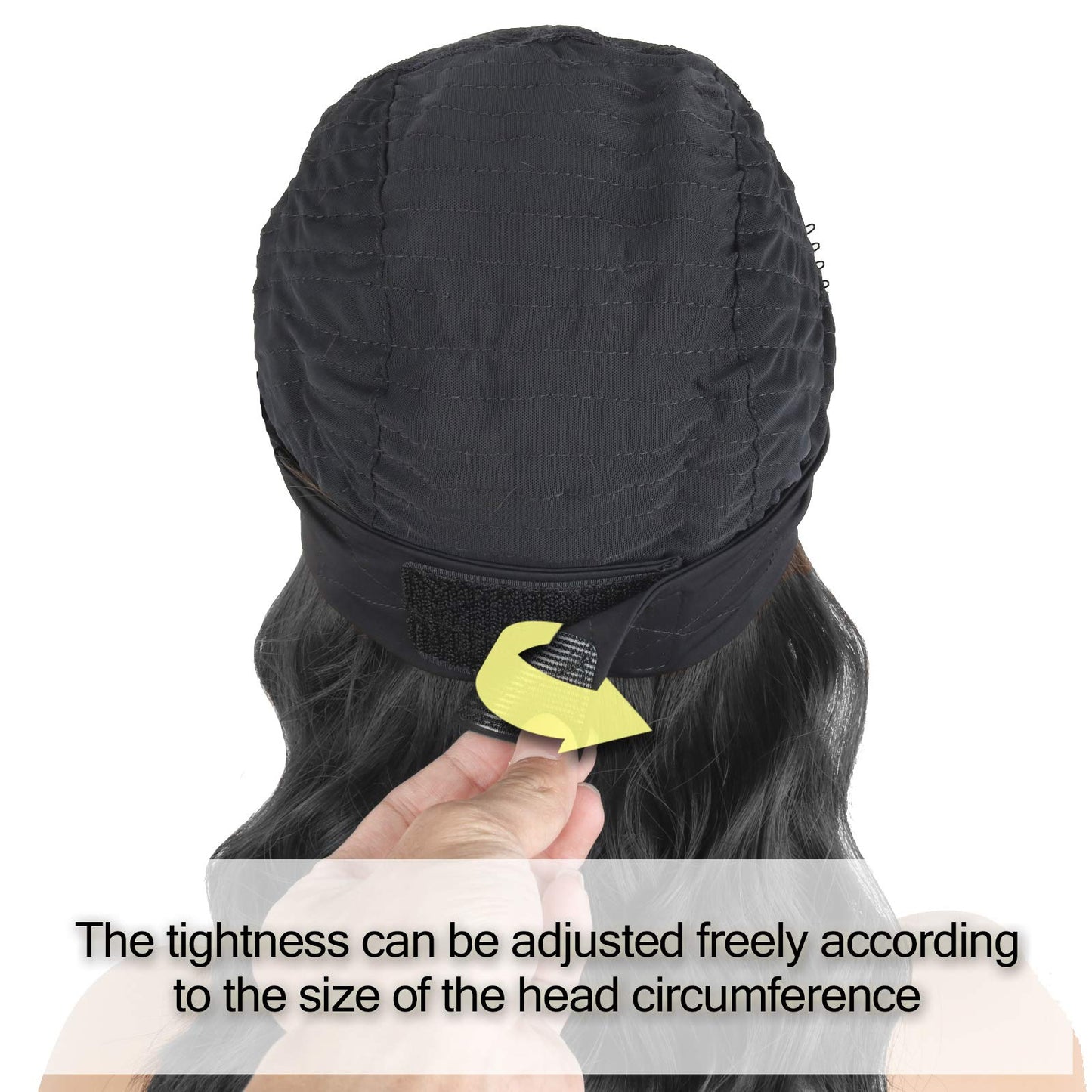 Oseti Short Curly Headband Wigs for Black Women Black Wavy Wigs with Headbands Attached Body Wave Wig Head Wrap Wigs with Ice Silk Turban Synthetic Headband Wigs for Women Short Loose Bob Wig 14Inch