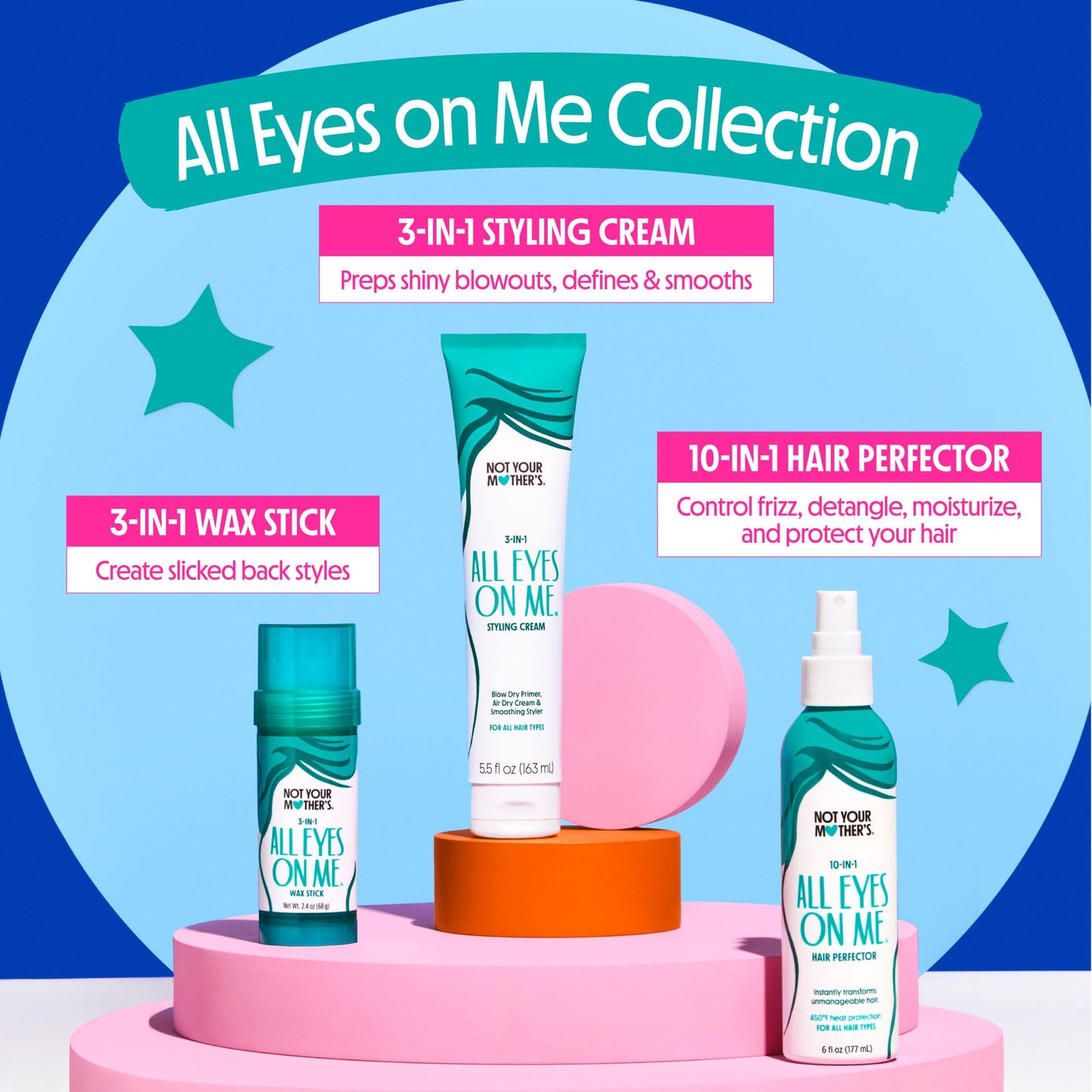 Not Your Mother's All Eyes On Me 3-in-1 Hair Styling Cream with UV Protection - Styling Cream for All Hair Types