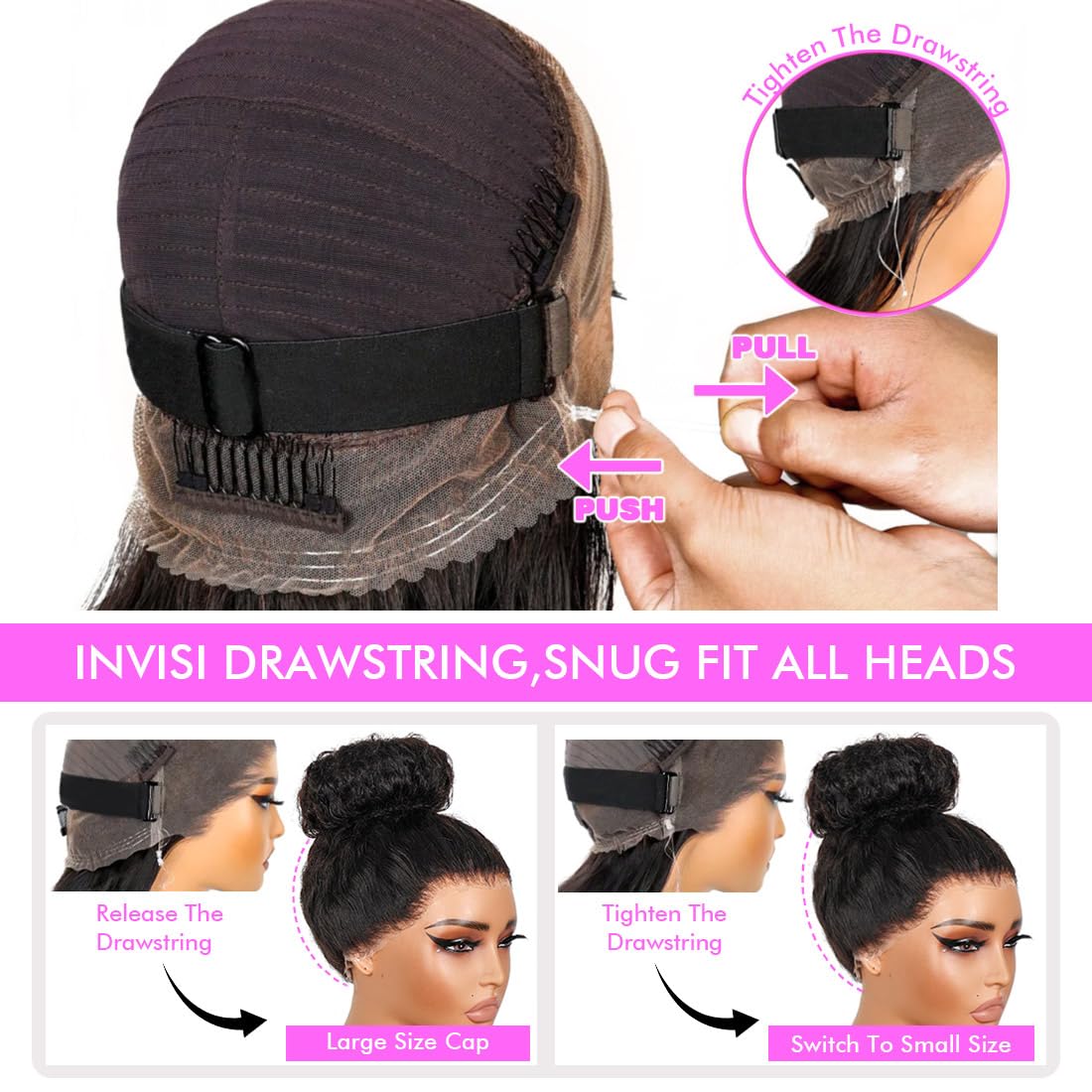 Healthair Deep Wave Lace Front Wig 360 Lace Front Wigs Human Hair Invisi Strap Pre Bleached Pre Cut Lace Pre Plucked Human Hair Wigs for Black Women 12inch