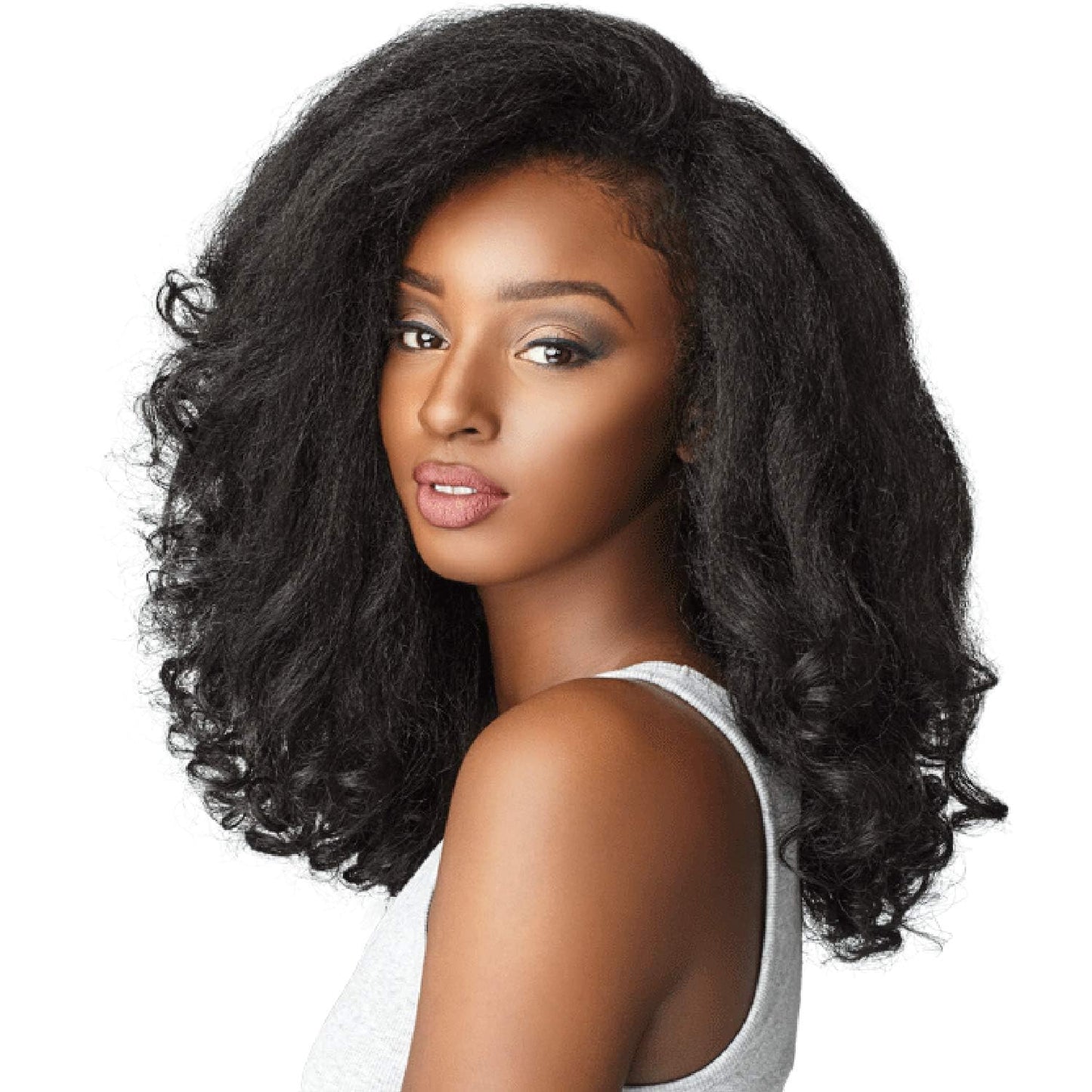 Sensationnel CKCO HalfWig - synthetic Instant weave half wig - Curls Kinks and Co RAIN MAKER (1B OFFBLACK)