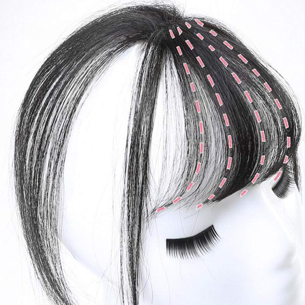 NarutoSak Fake Fringe,Fashion 3D Air Fringe Ultra-Thin Seamless Fake Bang Wig Hair Extension Hairpiece Light Brown