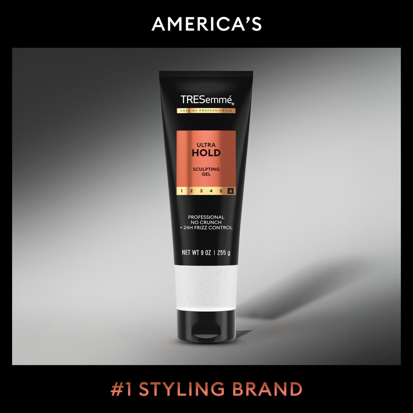 TRESemmé Alcohol-Free Gel Ultra Hold for 24H Frizz Control, with Pro Lock Technology, 9 oz