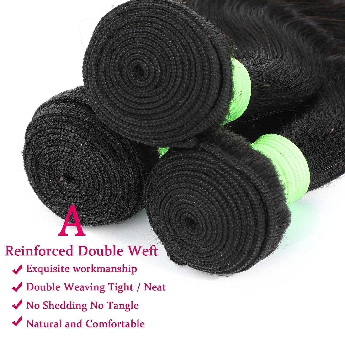 Human Hair Bundles Body Wave Bundles Human Hair 20 22 24 Inch 12A Grade 100% Unprocessed Brazilian Virgin Hair Body Wave 3 Bundles Deals Real Human Hair Extensions For Black Women Natural Black