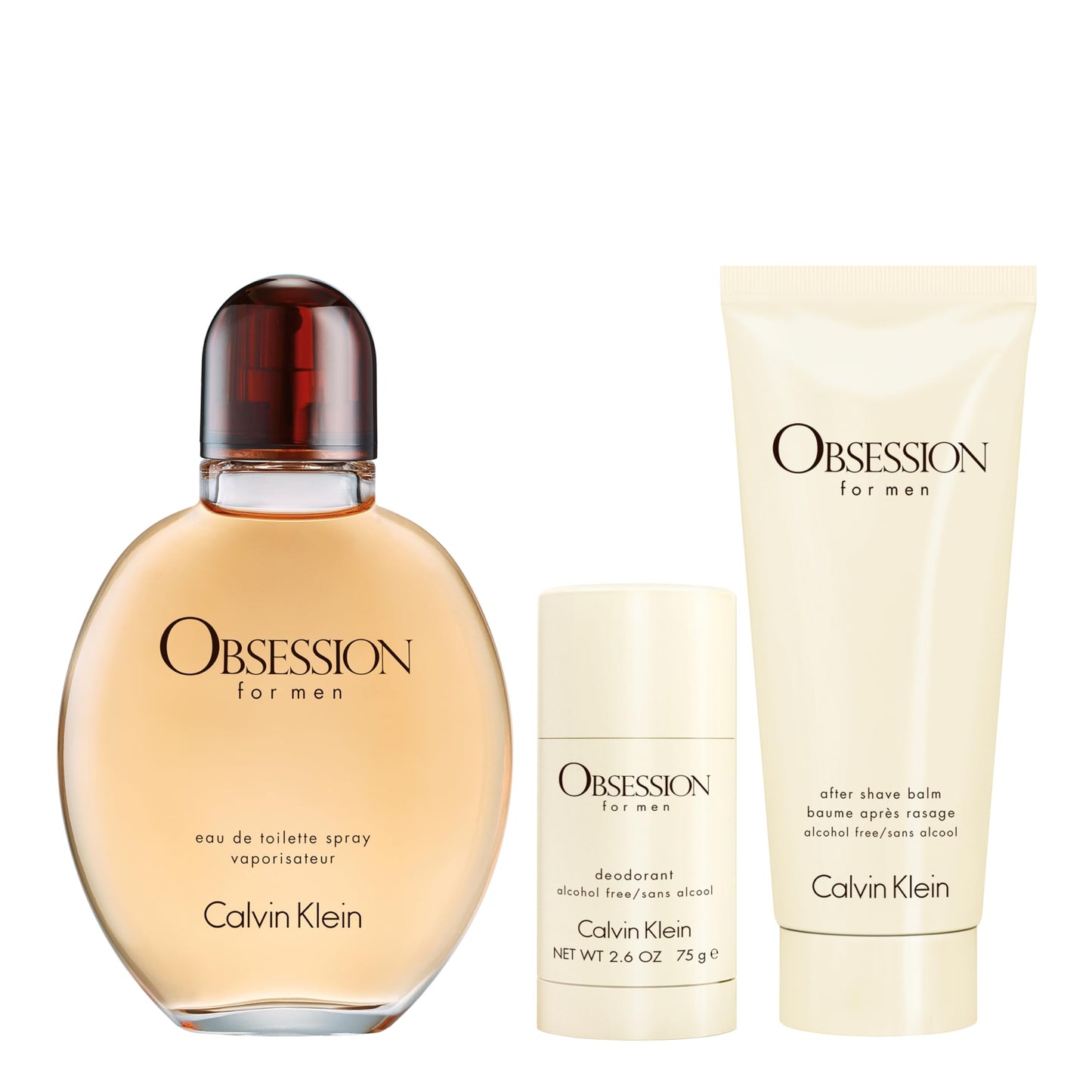 Calvin Klein Obsession for Men Eau de Toilette – Ambery Men's Cologne – With Notes of Bergamot, Mandarin, Lavender & Musk – Long Lasting Fragrance
