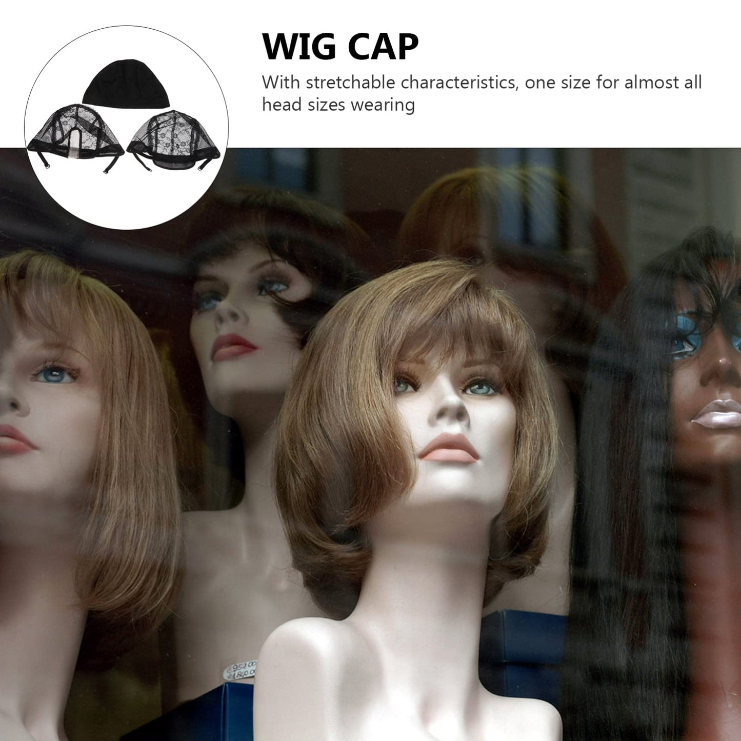 3pcs U-shaped Hair Care Hair Net Satin Wig Cap Elastic Wig Cap Wig Making Accessories Mesh Weave Cap Dome Wig Caps Breathable Net Wig Caps Net Cap Multifunction Lace Tool