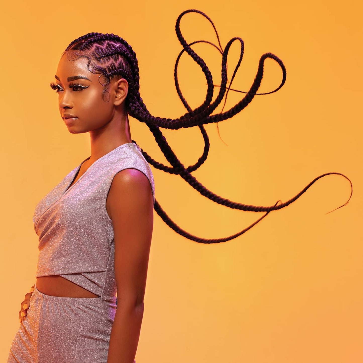 Sensationnel Braids African Collection 6X X-Pression Pre-Stretched Braid 58" (1-PACK, 2)